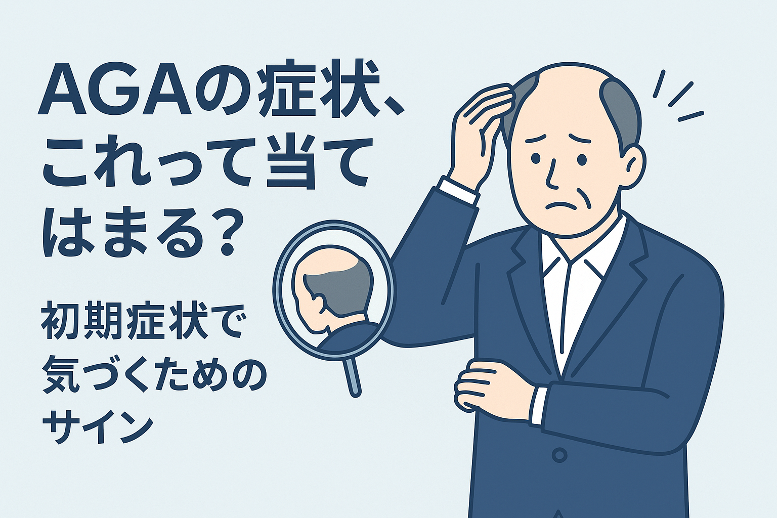 AGAの症状、これって当てはまる？初期症状で気づくためのサイン