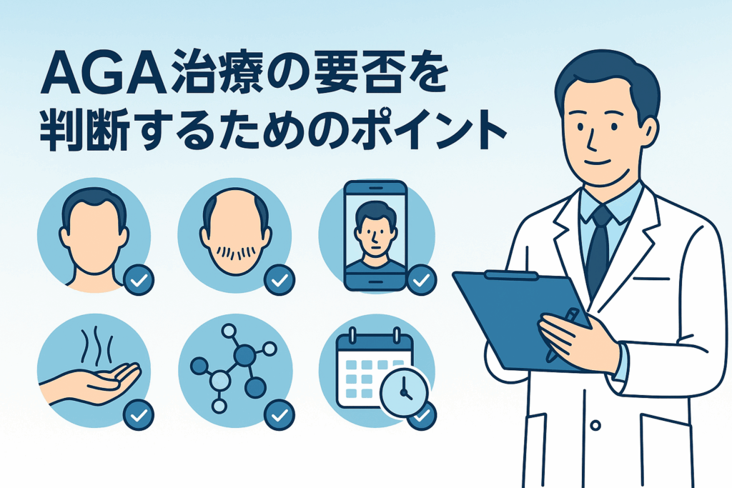 AGA治療の要否を判断するためのポイント