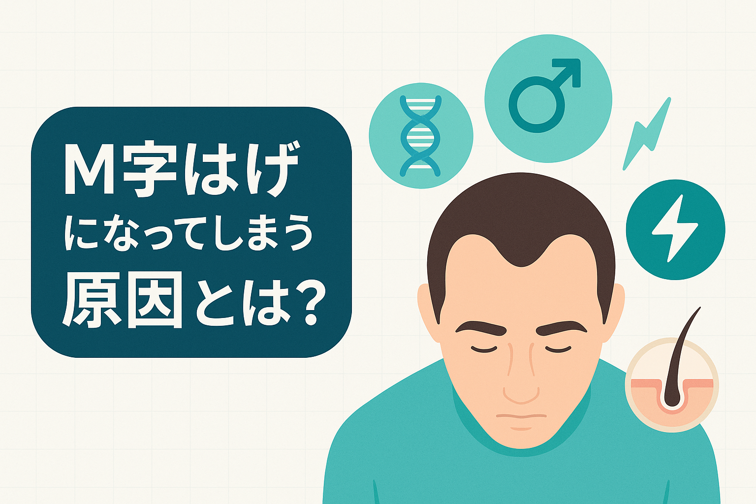 M字はげになってしまう原因とは？