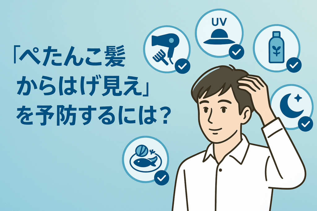 「ぺたんこ髪からはげ見え」を予防するには？