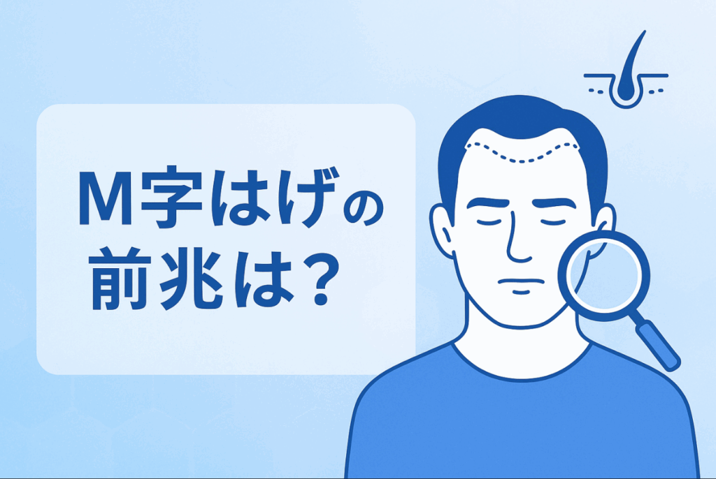 M字はげの前兆は？