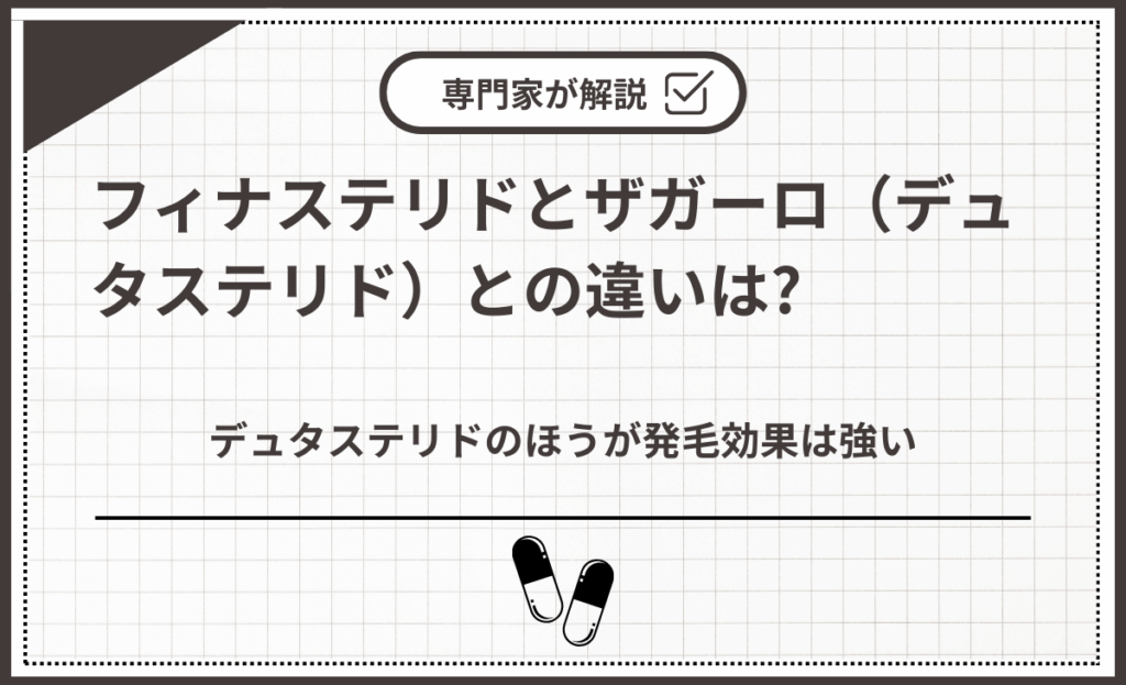 フィナステリドとザガーロ（デュタステリド）との違いは?