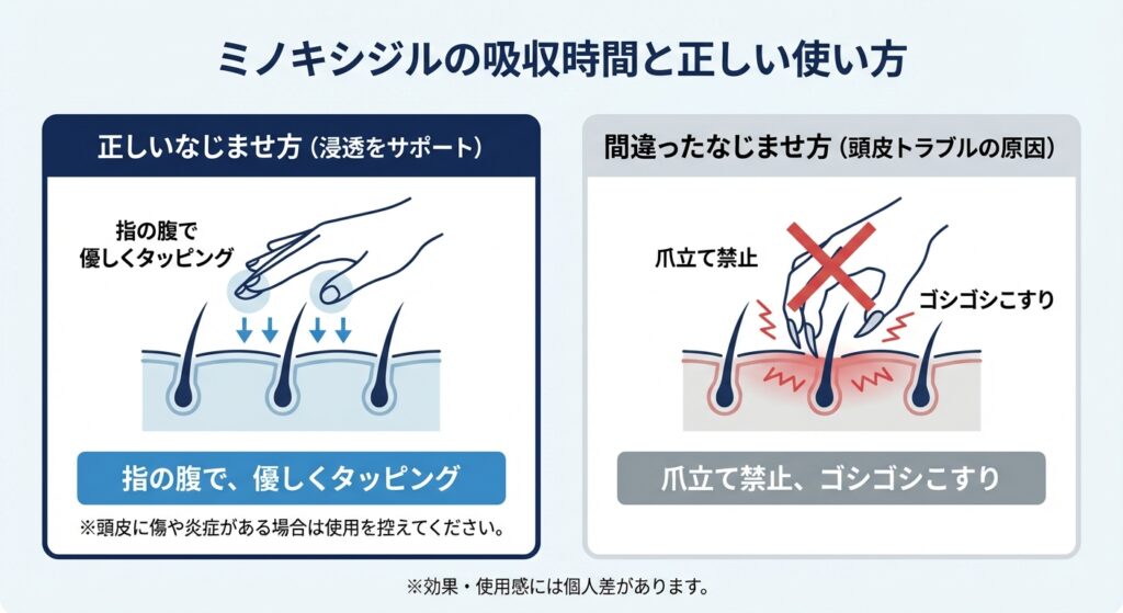 浸透をサポートする正しいなじませ方