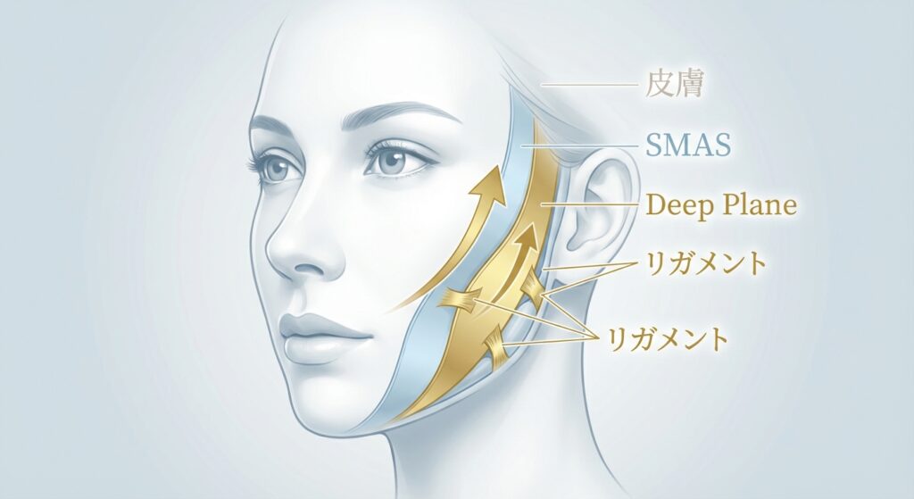 Deep planeフェイスリフトのイメージ
