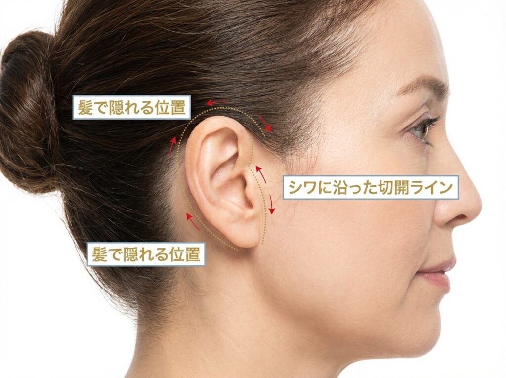丁寧な縫合のイメージ