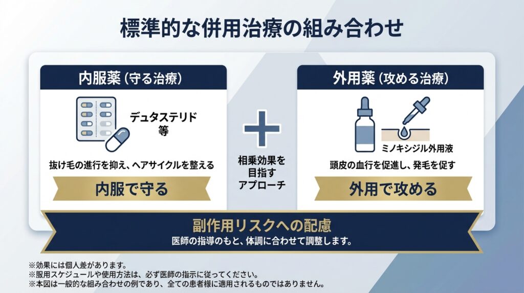 標準的な併用治療の組み合わせ