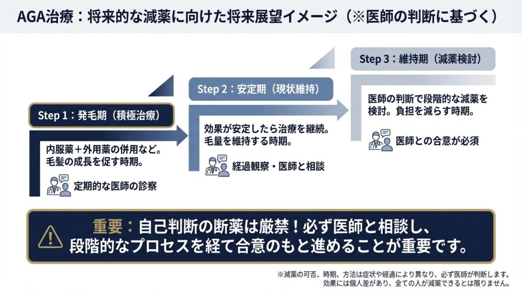 将来的な減薬に向けた将来展望イメージ