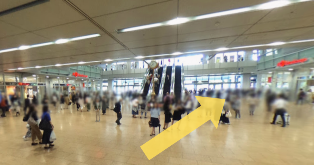 リアスクリニック名古屋院の名古屋駅からの実際の道なり画像1