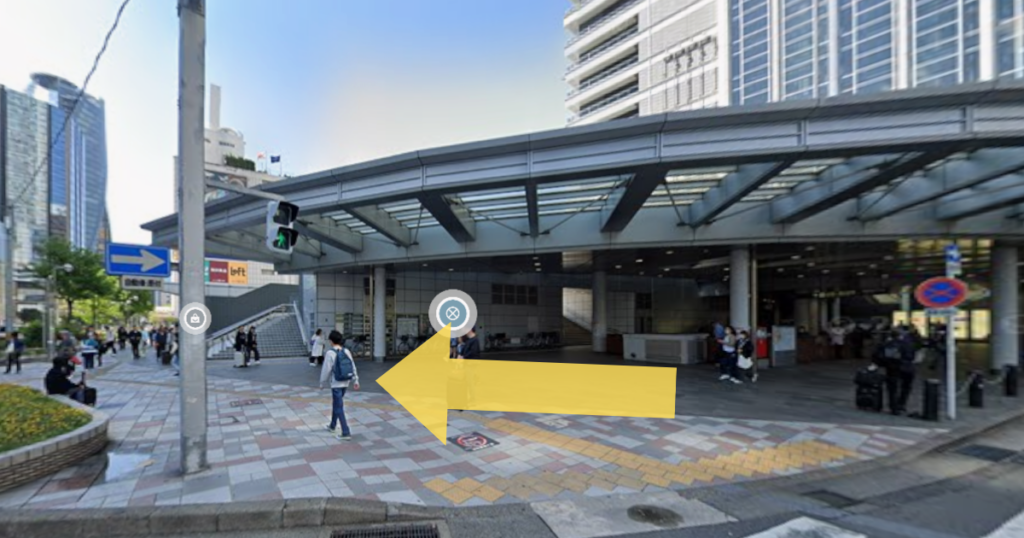 リアスクリニック名古屋院の名古屋駅からの実際の道なり画像4