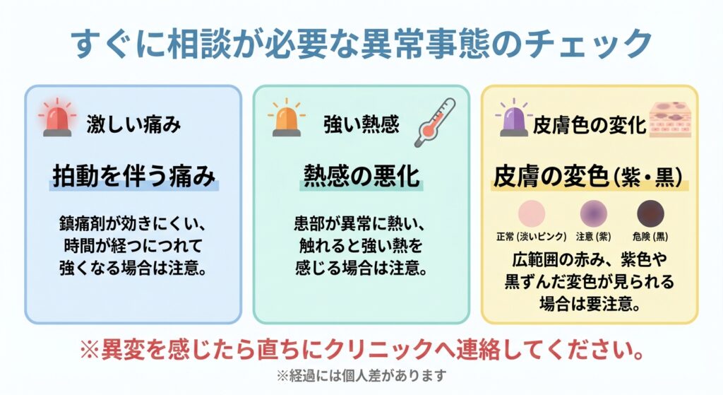 注意が必要なフェイスリフト後の異常な腫れとは