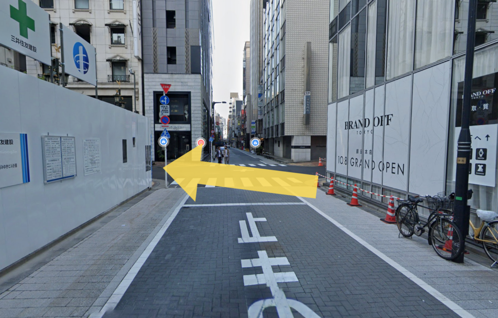 リアスクリニック銀座院の最寄り駅からのアクセス③