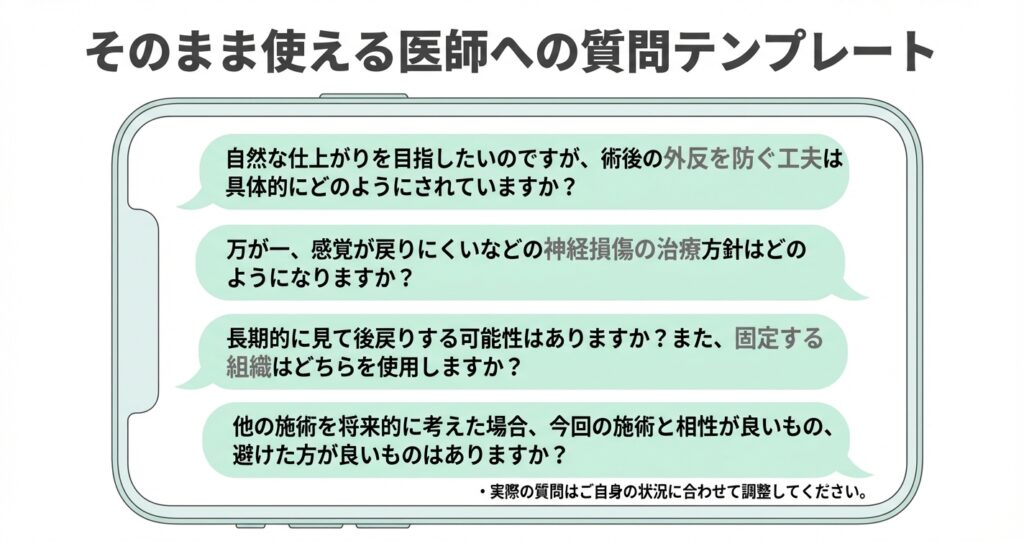 失敗を回避するにはカウンセリングで医師の技術力を見抜く質問プロンプトの活用が重要