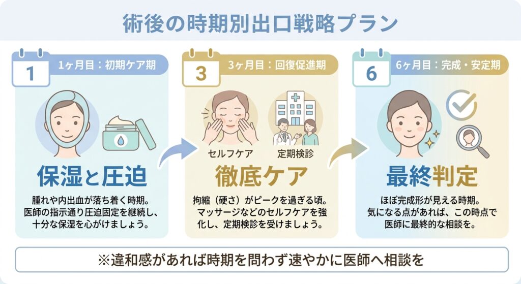 術後の時期別出口戦略プラン