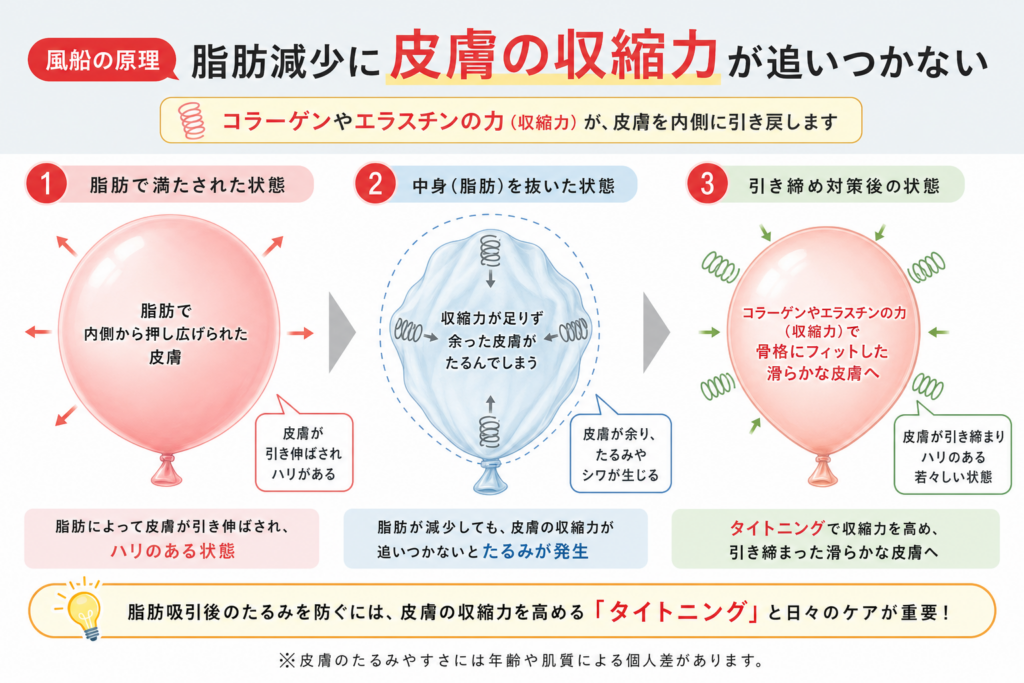 二重顎の脂肪吸引で皮膚がたるむリスクと回避策
