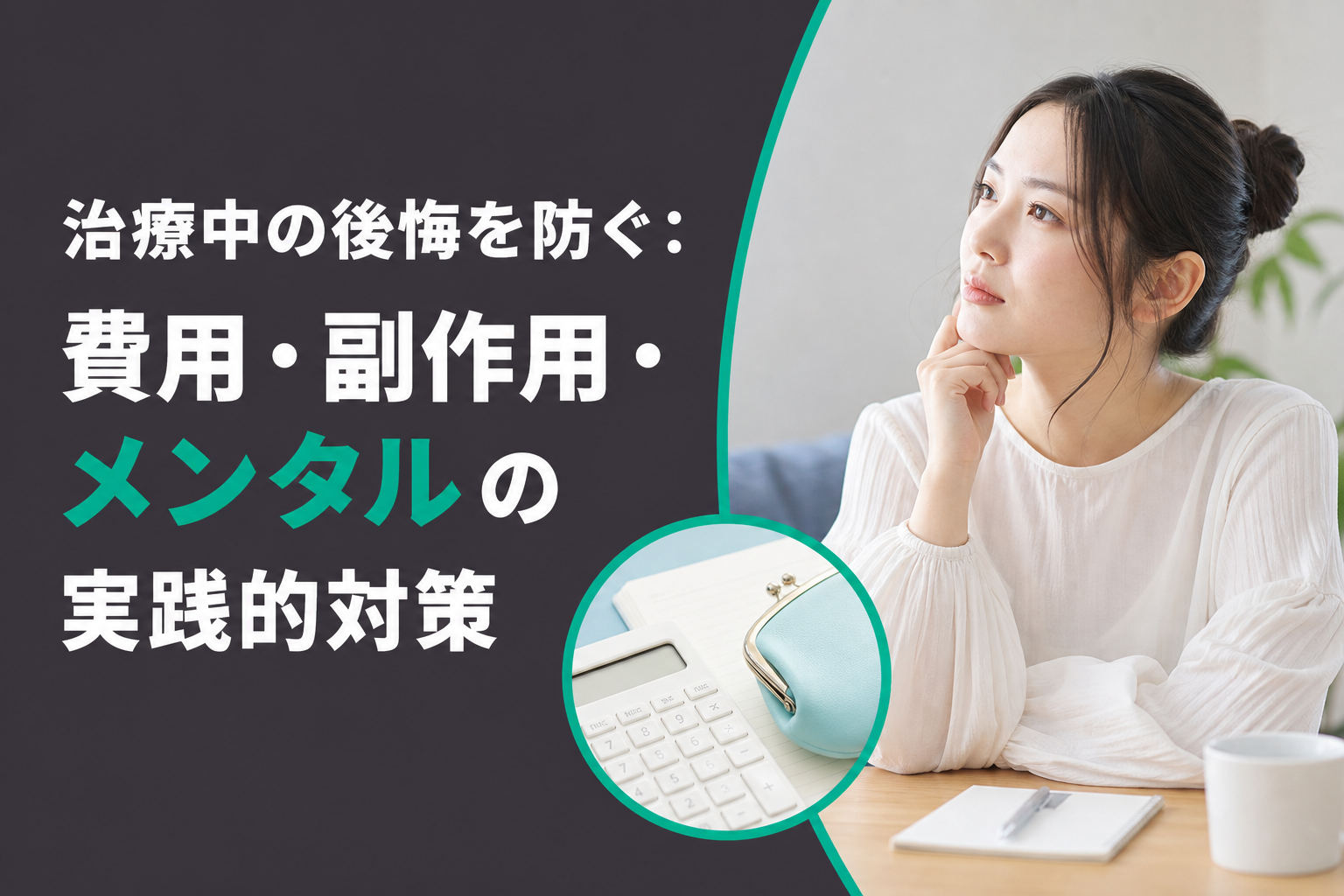 治療中の後悔を防ぐ：費用・副作用・メンタルの実践的対策