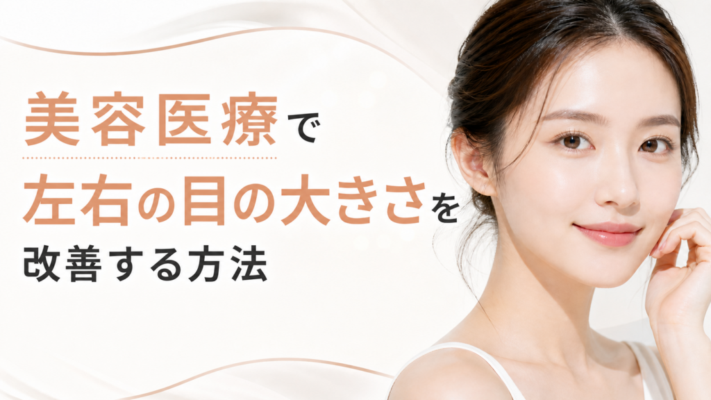 美容医療で左右の目の大きさを改善する方法