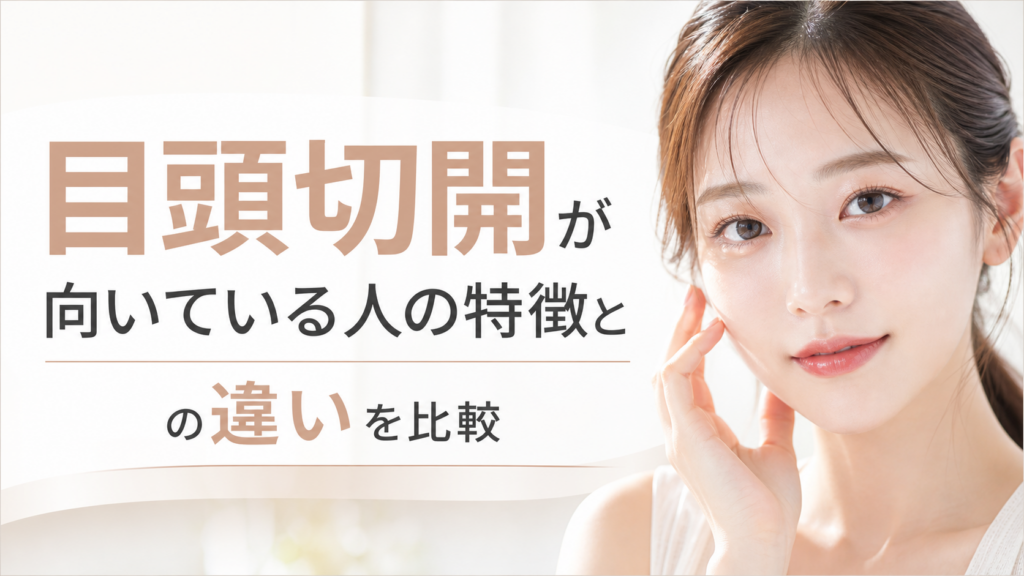 目頭切開が向いている人の特徴との違いを比較