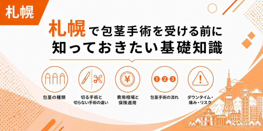 札幌で包茎手術を受ける前に知っておきたい基礎知識