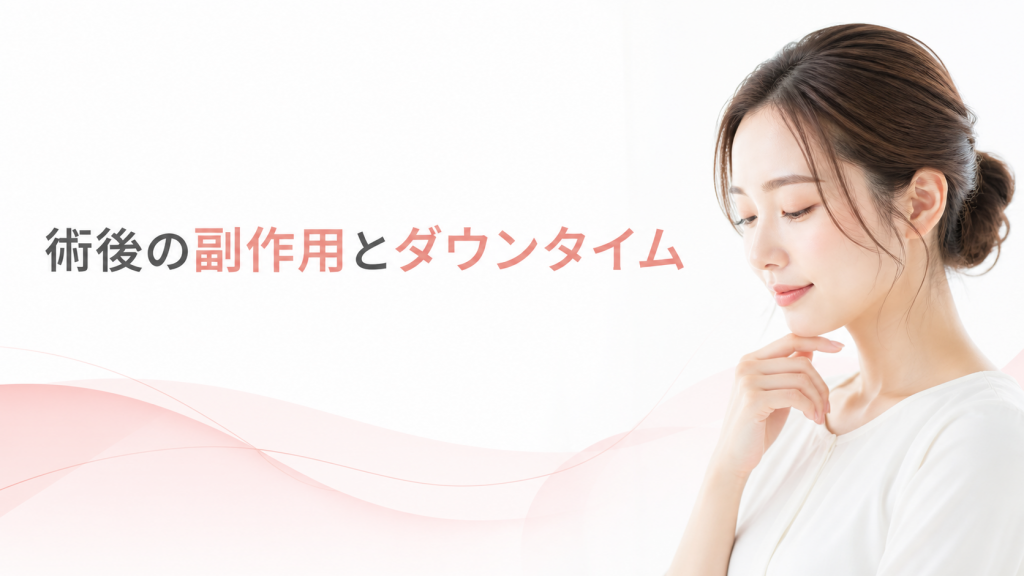 術後の副作用とダウンタイム