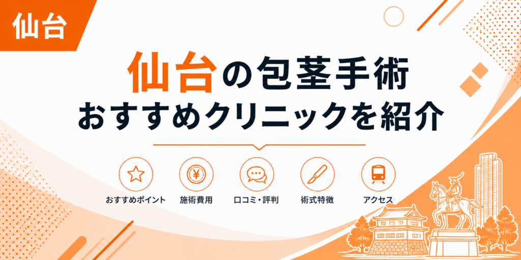 仙台の包茎手術おすすめクリニックを紹介