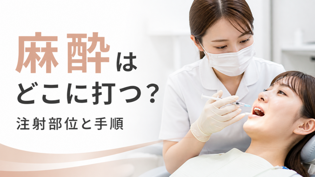 麻酔はどこに打つ?注射部位と手順