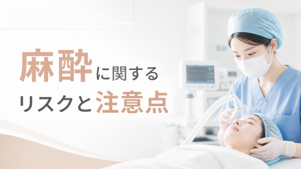 麻酔に関するリスクと注意点