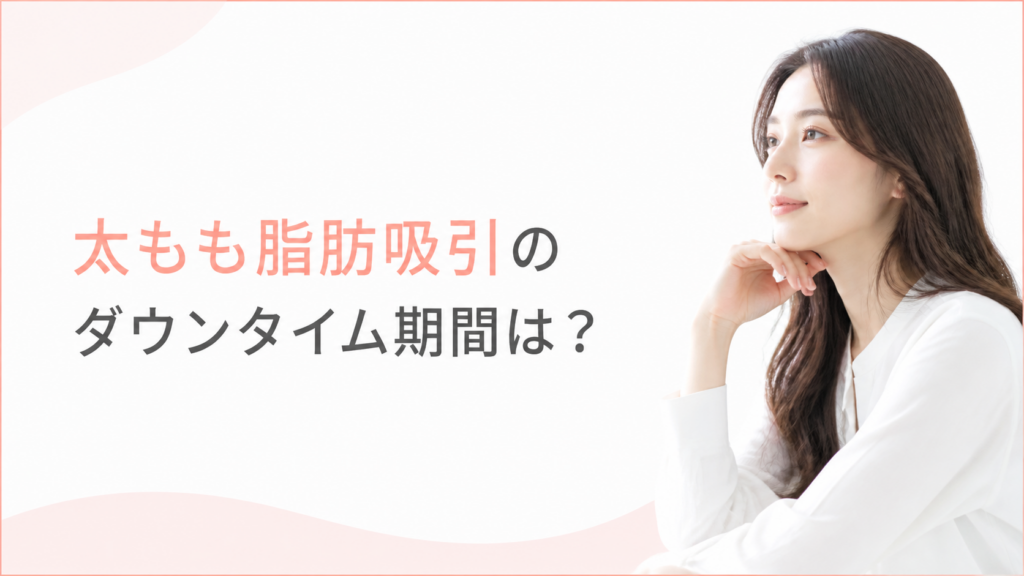 太もも脂肪吸引のダウンタイム期間は？